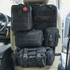 Bags Tactical Seat Back Organizer Storage Hanger Bag with 5 Molle Pouch Vehicle Molle Panel Organizer Universal fits for All Vehicel