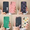 Cuse -cases voor mobiele telefoons voor Samsung A50 A50s Case Simple Heart Soft Liquid Silicone Camera Protection Telefoon Back Cover voor Galaxy A 50 A 50s Funda Shell 240423