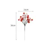 Flores decorativas de Natal Berry de plástico de plástico Artificial Flower Bouquet Bouquet Fake Table Vase Acessórios para decorações de Natal do ano em casa