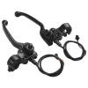 Accessories Mechanical Bike Brake Levers Aluminum Black Electric Bicycle Part With Parking Button High Performance High Quality