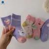 Chaussettes 5 paires / lot hiver enfants garçons filles coton chaussettes chaudes bébé chauds pour tout-petits épais terry enfants thermiques chaussettes de Noël miaoyoutong