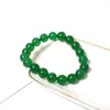 Moda de moda de miçanga Bracelets de riqueza Lucky Women Lucky Charm Bracelet for Business Green Stone Stone Triple Protection Bracelet 240423