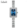 Montre-bracelets Labaoli Light Luxury Bracelet Watch Square Quartz Watches Ladies Arecproof Clock Diamond Inlaid La126 Reloj Hombre