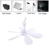 Other Appliances Silent 6 Leaves USB powered ceiling fan with remote control and timed 4-speed suspension fan used for camping beds dormitories tents etc J240423