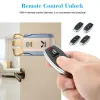 Control WAFU 019 Remote Regeling Vergrendeling 433MHz Deurslot Invisible Deadbolt Smart Lock met 5 verchroomde externe controller