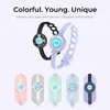 Beaded totwoo Long Distance Touch Bracelets for Couples-Candy Series Vibration Light up for Love Couples Bracelets Relationship Gift 240423