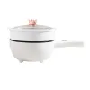 Multicookers 3L/4L multifunktionell elektrisk spisstudent sovsal Small Electric Cookware Hot Pot Lång handtag elektrisk stekpanna