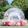 4m dia bubbla+1,5 m tunnel gratis fartyg till dörr utomhusaktiviteter Uppblåsbar bubbelhus bubbeltält för barnfest hemfestgallerior eller hyra