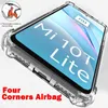 Cas de téléphone portable Clai de téléphone pour Mi MI 10T Lite 5G M2007J17G Étui transparent épaissis pour les couvercles anti-gratte MI 10 T