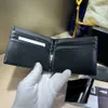 Męski portfel dolara Klip oryginalny projektant zakrzywiony gniazdo karty Uchwyt karty kredytowej oryginalna skórzana torebka moda damska klip do dokumentu mini portfele oryginalne pudełko