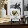 Groble dostosowane do nagrobka z wydrukiem na nagrobek pomnik z zdjęciem i nazwą psa kota strata pamięci, pamięć lub współczucie prezent