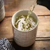 Vintage -Stil Keramik Tassen Tee Wein Sushi Sake Cup Witzer Familienrestaurant Dekoration Reisegeschenk für Freunde 300ml 240422