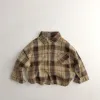 Shirts mode babymeisje jongen katoenen plaid shirt baby peuter kinderbroek outfit lente herfst zomer baby casual kleren 17y