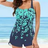 Kobiety tankini tankini bikini set damski nadruk cyfrowy strój kąpielowy podzielony plaż