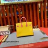 Women Designer Epsom Leather Handbag 7A Genuine Leather Color Block 25cm custom made luxury split color line threUJM4