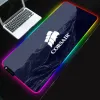 Almofadas de computador mouse gamer corsirsirsirs mousepad rgb acessórios para jogos de mesa tapete de estatística teclado xxl mausause tapete 900x400