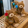 Gift Teddy Bear Plush Toy Söt födelsedagshatt Rose Teddy Bear Doll Doll Valentine's Day Gift Gift