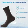 Chaussettes de femmes coton super doux pour homme moyen tube élastique élastique houstoux de chaleur hivernale chaude confort de couleur unie pour 3