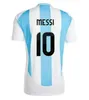2024 Koszulki z piłką nożną Inter Miami Messis Suarez Argentina Football koszule Inters Zestawy Miamis 24 25 Copa America di Maria Dybala Martinez Drużyna narodowa Jersey Kit Kids
