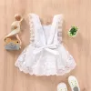 One-Pieces 024M Infant Girls Lace Jacquard Romper Dress Baby Summer Clothing Newborn Toddler Sleeveless Tulle Aline Princess Dresses
