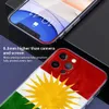 Mobiltelefonkisten Kurdistan Flag Luxus Telefon Hülle für iPhone 15 14 13 Pro 11 12 Max x XR XS 7 8 plus SE Clear Soft Silicon Cover Fundas Shell D240424