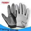 Accessories Noeby Fishing Gloves Nonslip Full Finger Outdoor Sun Protection AntiUV Cycling Running Gloves Men Women Tackle Fishing Tools