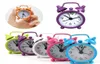 Retro Cute Mini Cartoon Metal Alarm Clocks Round Number Double Bell Desk Table Digital Clock Home Decor Candy Color2194461