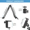 Accessories Cell Phone Holder Flexible Goose Neck Type Stand 360° Rotation Long Arm Desk Bracket Mobile Clamp For Ring Light,Mic,Shoot Video