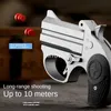 Gun Toys Children Portable Deringer Launcher Mini Manual Soft Bullet Shell Ejecty Toy Gun Boy Small Pistol Pocket Modell2404