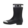 Designer Rain Half Boots Middle Length Water Shoes 2023 Fashion Wear Square Thick Soled Mixed Color Boots