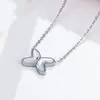 Colliers pendants Collier de forme d'étoile de mer en acier inoxydable pour femmes Gift de bijoux zircon incrusté beau