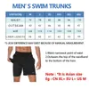 Mäns badkläder Escatch Mens Swimming Trunks med kompressionsfoder 2 i 1 snabbtorka gym sportshorts Simmar med blixtlåsfickor D240424