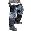 Pantaloni da uomo tendenza hip hop harem uomini casual patchwork camuflage street style sciolte sciolte dritte pantaloni vestiti