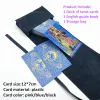 Games 1 Set Plastic Tarot -kaarten Roze blauw Zwart met stoffen opbergzak Waterdicht Duurzame Divination English Guide Book Oracle L743