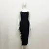 Party Dresses Factory Wholesale Women's Multi-Color Strapless Feather Sexy Boutique Celebrity Cocktail Bandage Dress