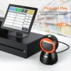 Skrivare Desktop Streckkodsscanner OmnidIrectional Handsfree Streckkodsläsare, 1D QR 2D Streckkodsläsare USB -plattform Streckkodsskanningsverktyg