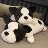 Yastıklar 80120cm Yalan Yalan French Bulldog Peluş Oyuncaklar Dolgulu Sevimli Köpek Yavru Hayvan Bebek Yumuşak Uzun Uyku Yastığı Yastık Çocukları Hediye