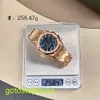 AP Tactical Wrist Watch Royal Oak Series 26240or Blue Disc 18K Rose Gold Watch Mens Automatic Machine 41mm