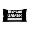 Oreiller 30x50cm Case Gamers Home Gaming El Decorative Print Video Game Party Cover Couleur Clavier
