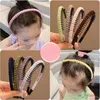 ヘアアクセサリー新しい子供甘いソリッドトゥースアンチスリップヘッドバンドキッズ素敵なカラフルなヘアフープ女の女の子かわいいアクリルヘアアクセサリー