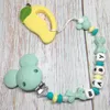 1PC Dostosowane imię Baby Pacifier Clips Łańcuch Silikonowe koraliki Krzyki TEETER