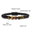 Brins kirykle perles masculines bracelets en cuir bracelets en cuir tressé Bracelet de corde de perle pour garçons