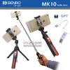 Sticks Benro MK10 Handheld Desktop 4 in 1 Extendable Selfie Stick Live Holder Bluetooth Remote Control For IPhone GoPro Huiwei MI Phone