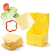 Bouteilles de rangement réfrigérateur organisateur alimentaire box de fromage pour la maison de cuisine pour garder le jambon de beurre