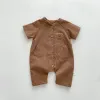 Één-stuks babyjongen romper kleding zomer pasgeboren beer onepiece baby romper jumpsuit meisje korte mouw katoenen peuter playsuit overalls