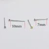 Jewelry 925 Sterling Silver Nose Studs Ring Tiny 1.2mm 2mm AB crystal Nose Piercing Bone nariz Piercing nez jewelry 36pcs