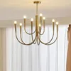 Candeliers leves decoração de casa nórdica de luxo para sala de jantar luzes de lustre pendente lâmpadas penduradas teto de teto interno