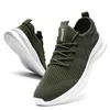 Casual Shoes Fujeak Fashion Anti-slip Sneakers Ultralight Breathable Mesh Running Classic Solid Colour Men's Plus Size 46