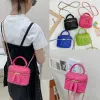 Bolsas de inverno moda feminina mensageira mochila infantil bolsa colorida color pacote de ombro fofo bebê bolsa bolsa bolsa infantil presente