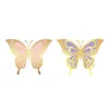 14 piezas Grandes decoraciones de fiesta de mariposa 3D con perlas - El juego de mariposas grandes de papel grande de 12 pulgadas de 2 pulgadas viene en 2 tamaños Giant 240424